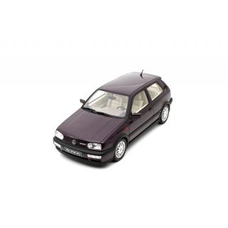 VOLKSWAGEN VW GOLF III VR 6 SYNCRO PURPLE 1995 OttOmobile 1:18 Resinemodell (Türen, Motorhaube... nicht zu öffnen!)